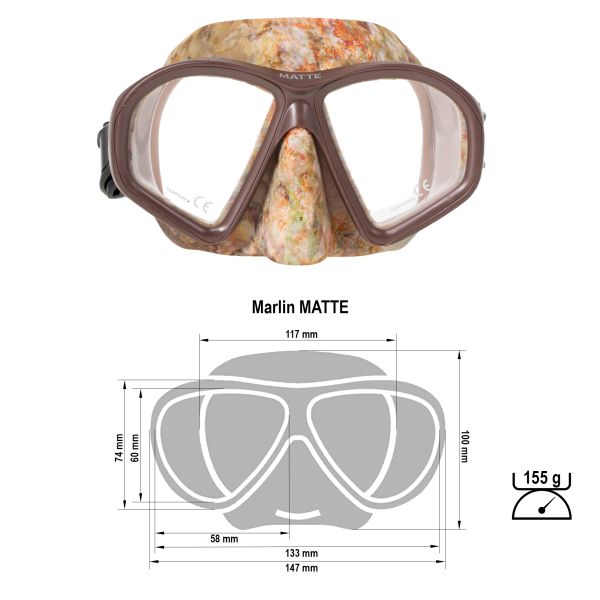 Mask Marlin MATTE 2.0 Camo Brown