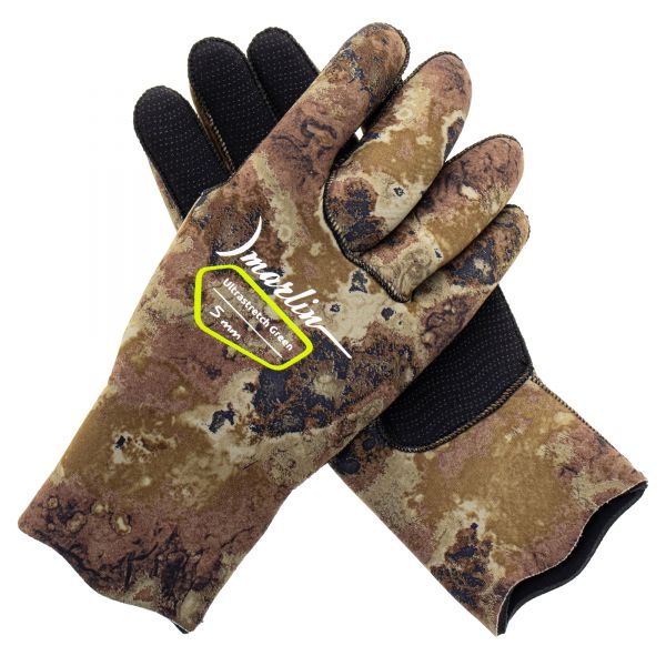 Guantes Marlin ULTRASTRETCH 5 mm Verde camuflaje