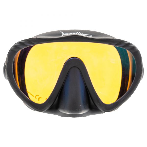 Mask Marlin RAPTOR Black with yellow mirror lens