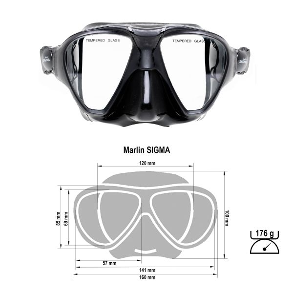 Mask Marlin SIGMA Black