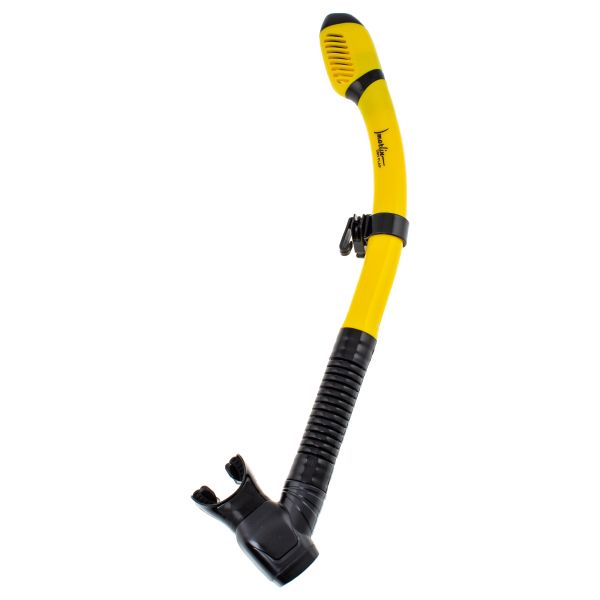 Marlin Dry Flap Yellow/black Snorkel