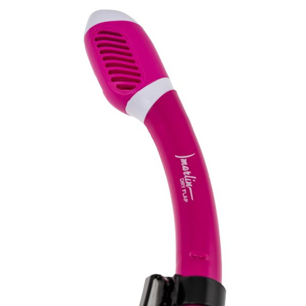 Marlin Dry Flap Pink/trans Snorkel