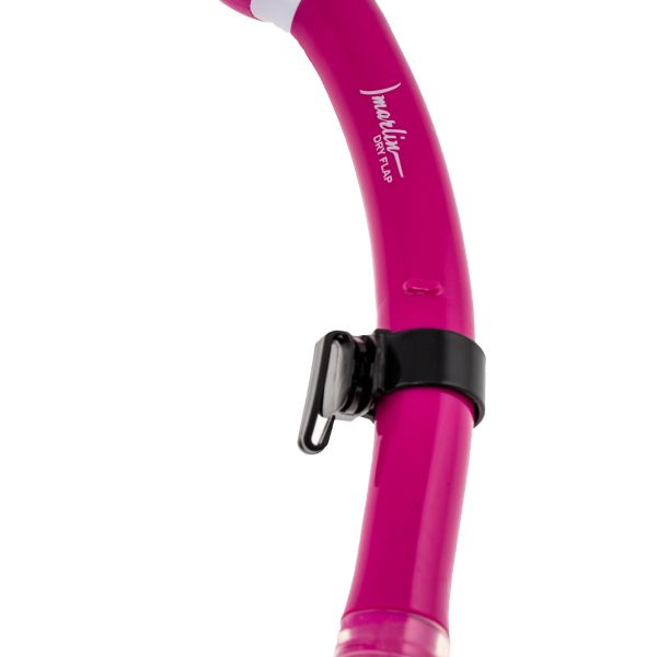 Marlin Dry Flap Pink/trans Snorkel