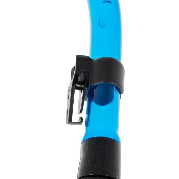 Marlin Flash Black/Light blue Straight corrugation Snorkel