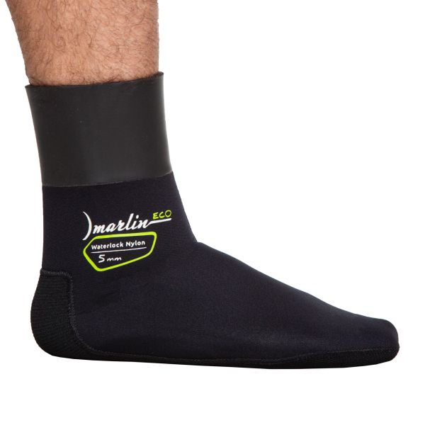 Socks Marlin WATERLOCK NYLON ECO 7 mm Black