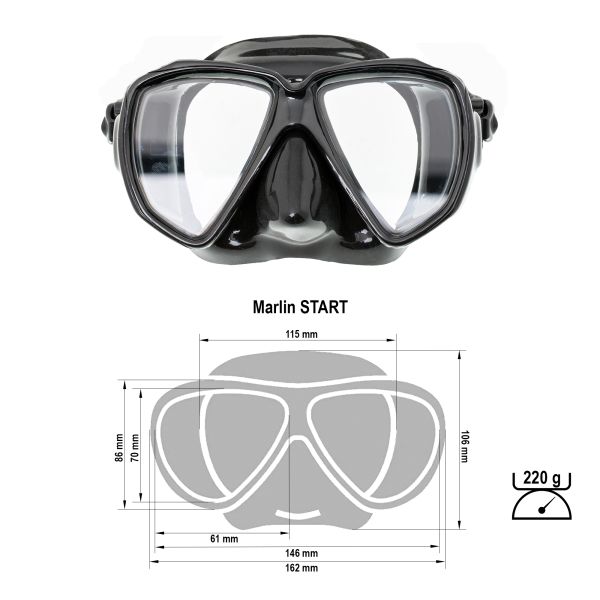 Marlin Start Black Mask