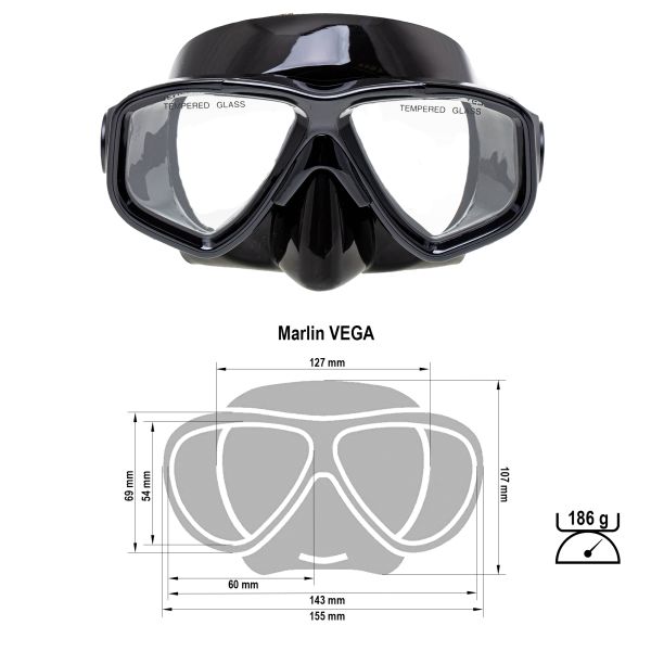 Marlin Vega Black Mask