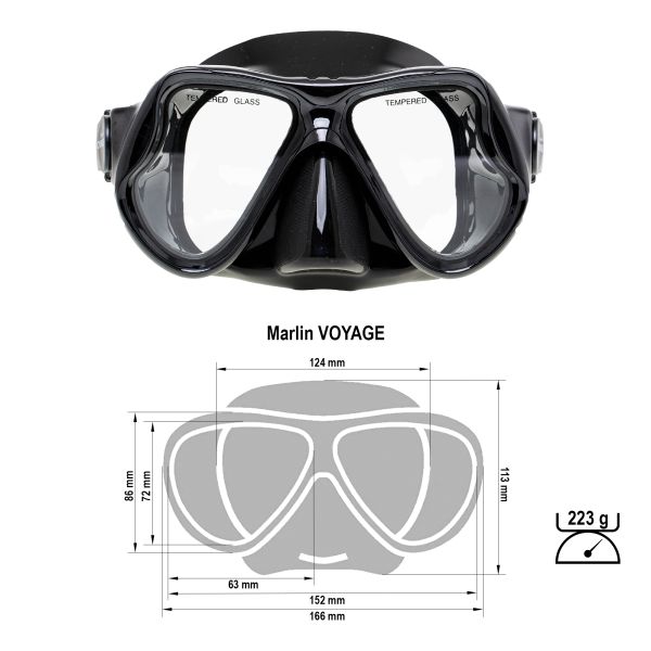 Marlin Voyage Black Mask