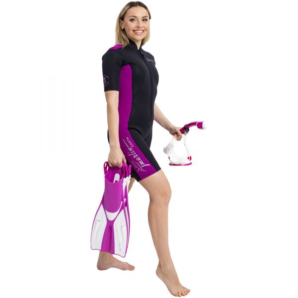 Wetsuit Marlin COSTA SHORTY Lady 2 mm Black/Violet